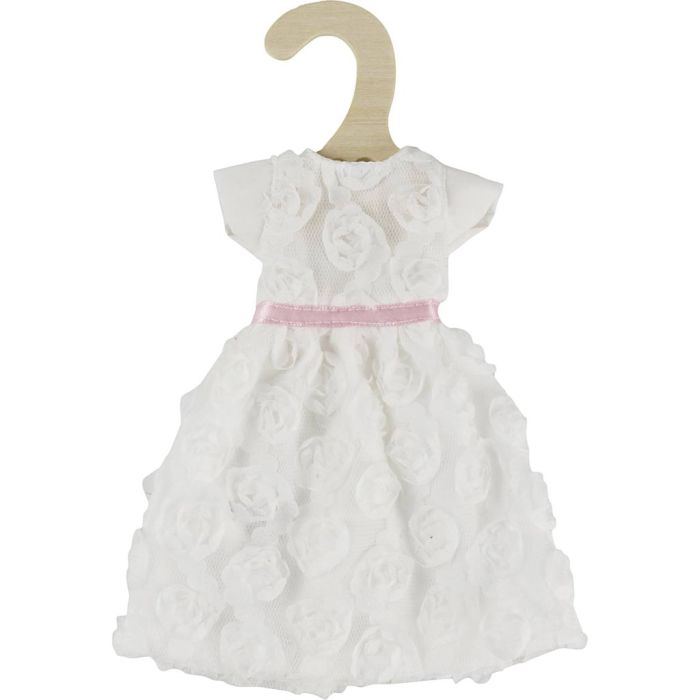 Dockkläder, L: 29 cm, vit, 1 st.