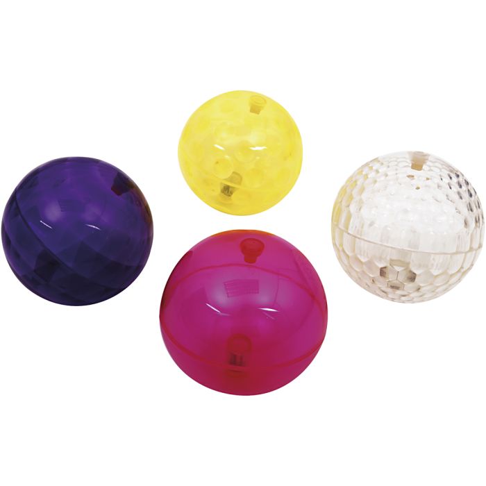 Ljusbollar, Dia. 10 cm, 4 st./ 1 set