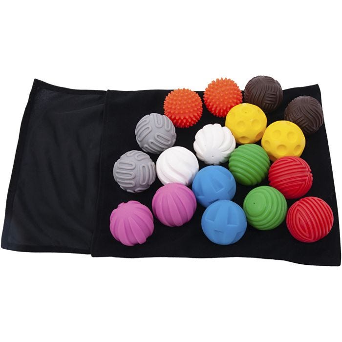 Taktilt bollset, B: 55 mm, 19 delar/ 1 set