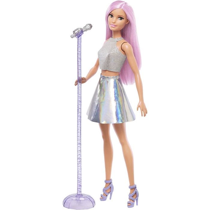 Barbie Karriärdocka, Popstjärna, H: 30 cm, 1 st.