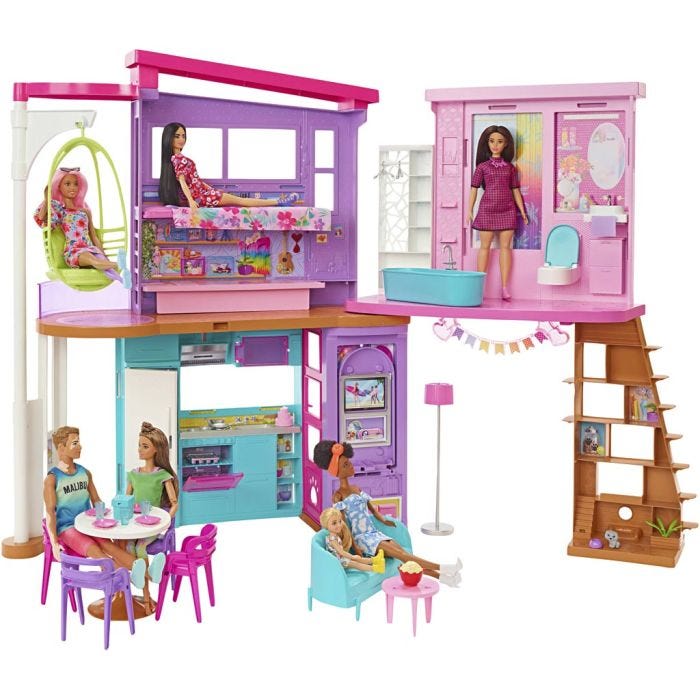 Barbie® Malibu House, H: 72,5 cm, L: 40,5 cm, B: 15 cm, stl. 60 x 115, 1 st.
