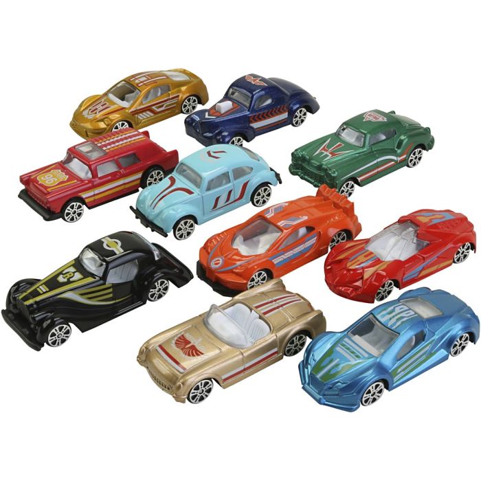 Metallbilar, stl. 7 cm, 40 st./ 1 förp.