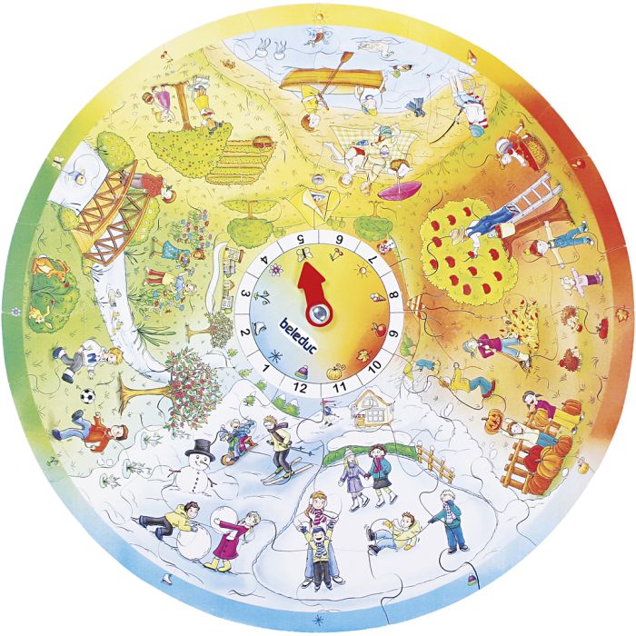 beleduc XXL pussel, Dia. 49 cm, 48 brickor, 1 st.