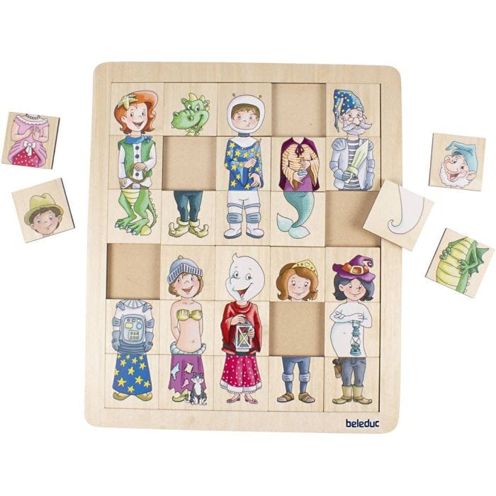beleduc Matcha och Mixa, fantasi, stl. 28,9x33,6 cm, 30 brickor, 1 st.