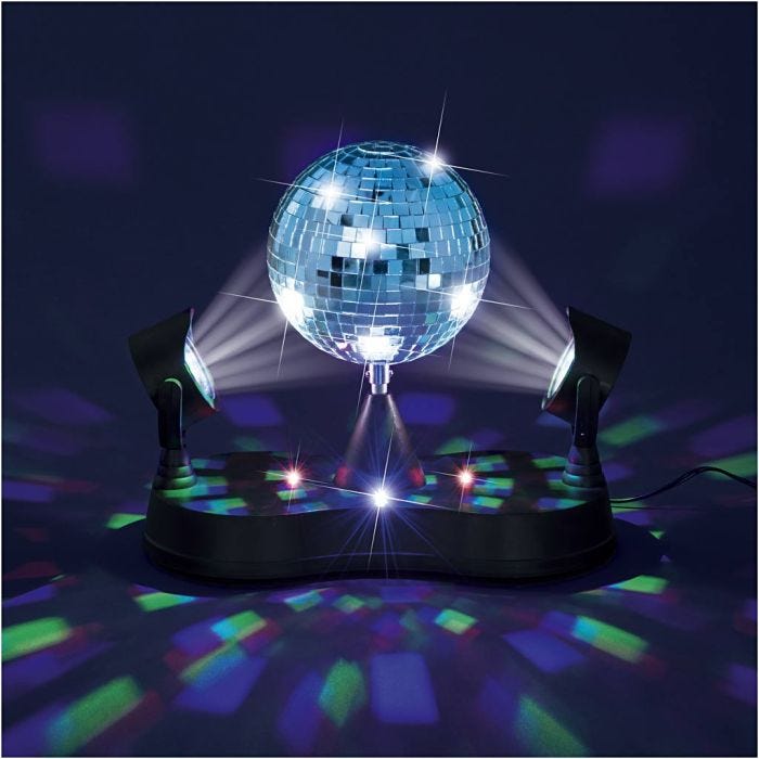 Diskokula med LED-belysning, Dia. 13 cm, 1 st.