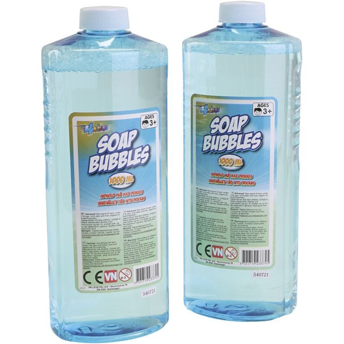 Såpbubblevätska, 2x1000 ml/ 1 flaska
