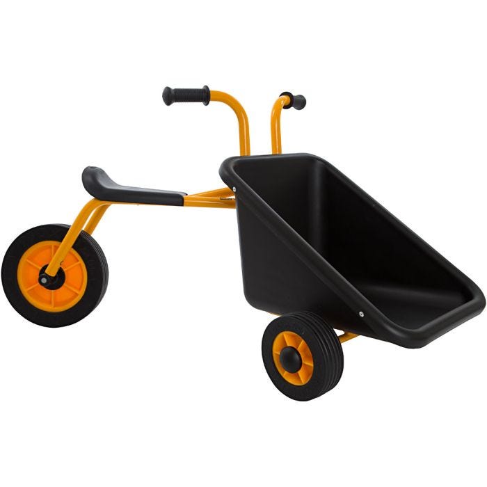 RABO springcykel med flak, H: 65 cm, L: 110 cm, B: 45 cm, 1 st.