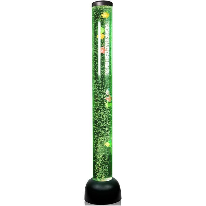 Bubbelrör, H: 100 cm, Dia. 10 cm, svart, 1 st.
