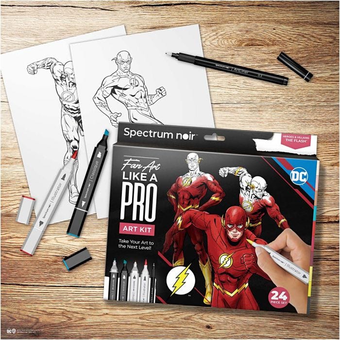 DIY Kit Illustration, Blixt, mixade färger, 1 förp.