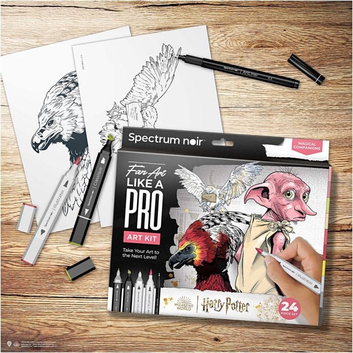 DIY Kit Illustration, Harry Potter: Magiska följeslagare , mixade färger, 1 förp.