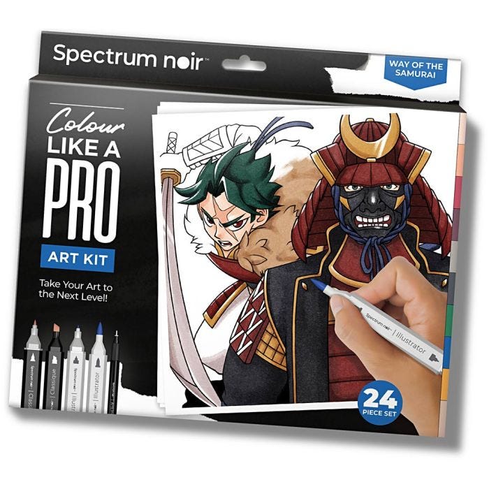 DIY Kit Illustration, Way of the Samurai, mixade färger, 1 förp.