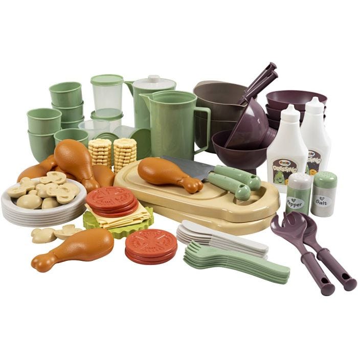 dantoy Green Garden Frukost och Sallad, 98 delar/ 1 set