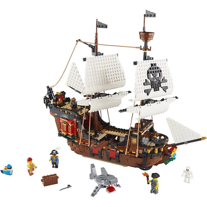 LEGO® Creator Piratskepp, 1260 delar/ 1 förp.