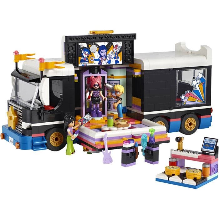 LEGO® Friends Popstjärnans turnébuss, 845 delar/ 1 förp.
