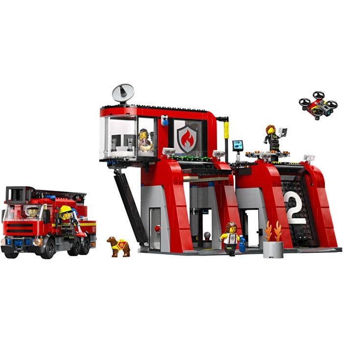 LEGO® City Brandstation med Brandbil, 873 delar/ 1 förp.