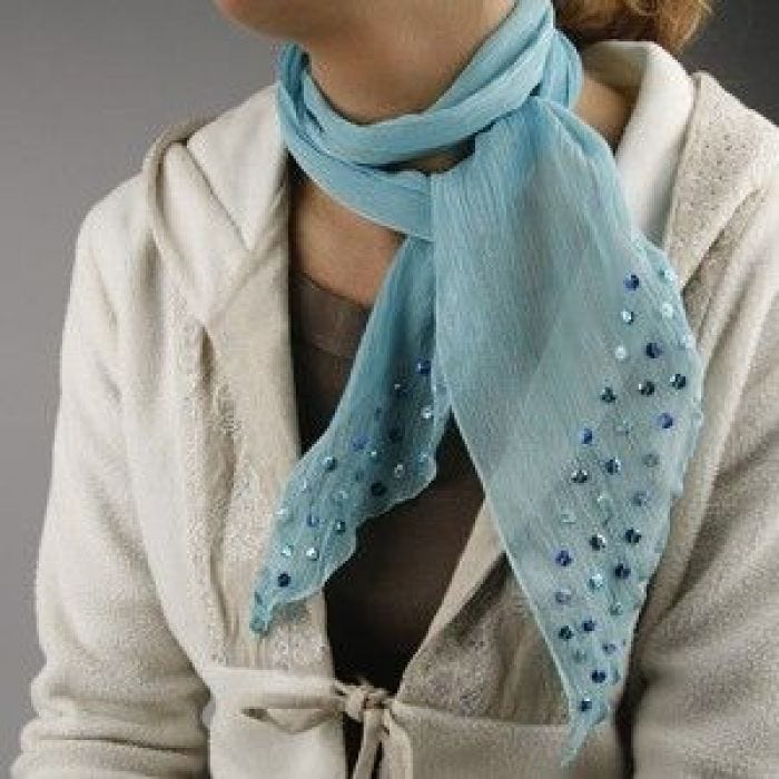 Crinckle chiffong scarf