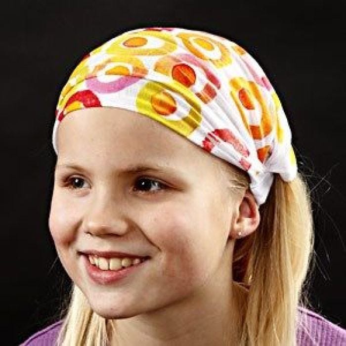 Hårbandsbandana med stämpeltryck