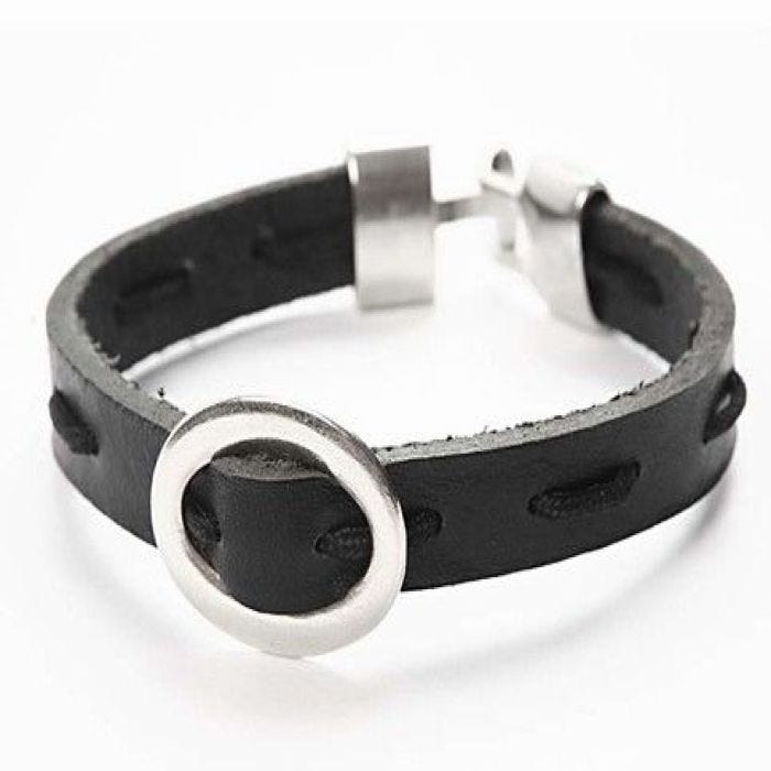 Läderarmband med spänne