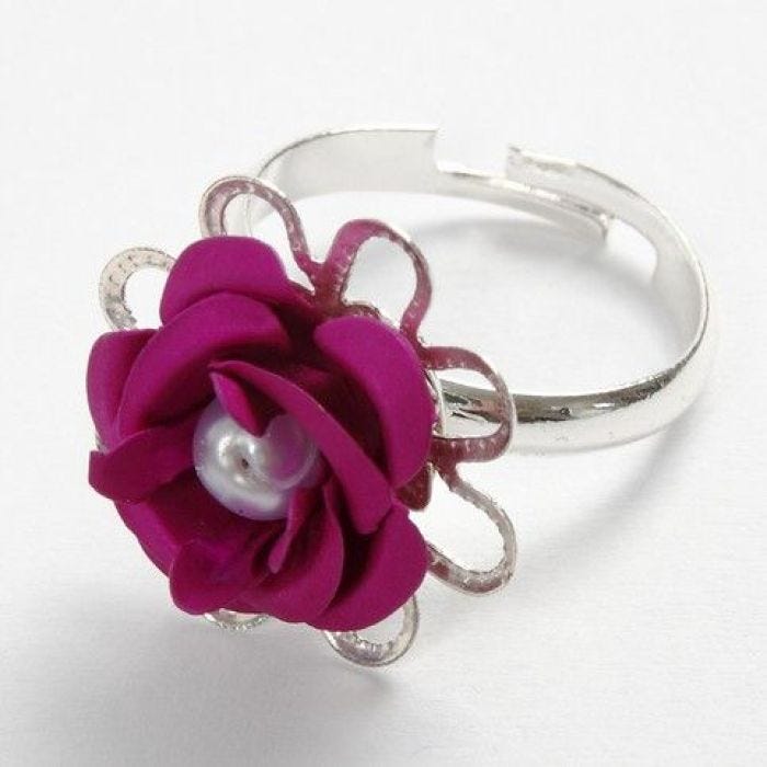 Fingerring med ros