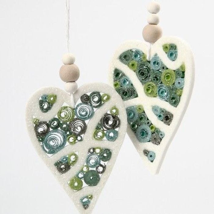 Quilling hjärtan