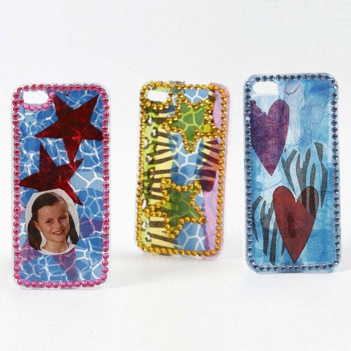 Decoupage och bling bling på iPhonefodral