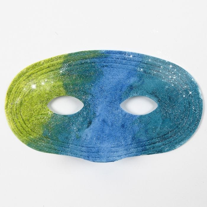 Måla på plastmasker