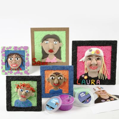 Sj&auml;lvportr&auml;tt med Silk Clay