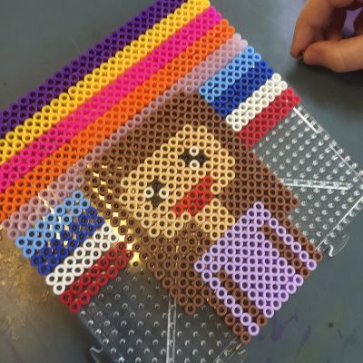 Pixel Art med r&ouml;rp&auml;rlor