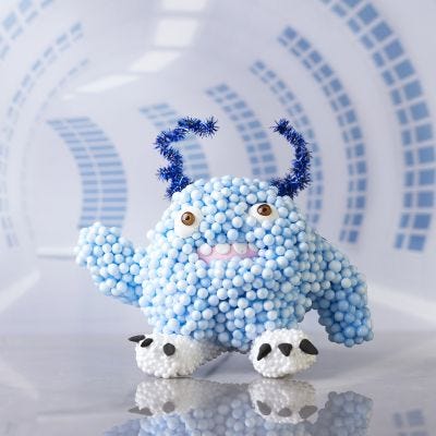Bobby Monster i Silk Clay® och Foam Clay®