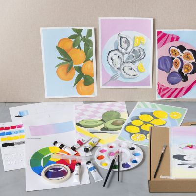Start DIY Kit: L&auml;r dig m&aring;la med gouache