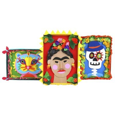 Frida Kahlos Mexiko - assemblagebilder