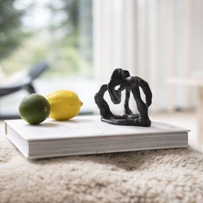 Skulptur av självhärdande lera