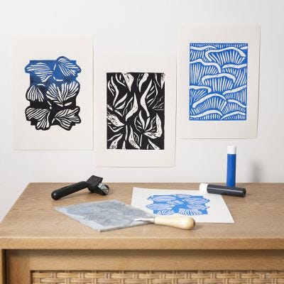 Start DIY Kit: Lär dig göra blocktryck