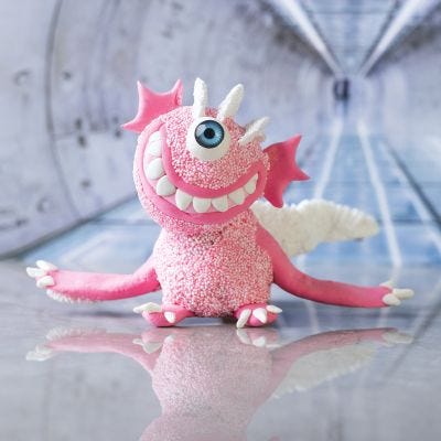 Sally Monster i Silk Clay® och Foam Clay®