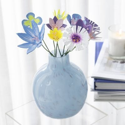 Blommor utav äggkartong