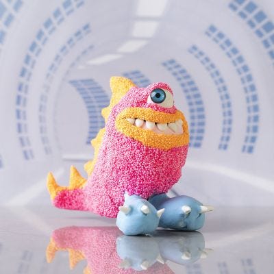 Freddy Monster i Silk Clay® och Foam Clay®