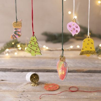 Julpynt med bioglitter