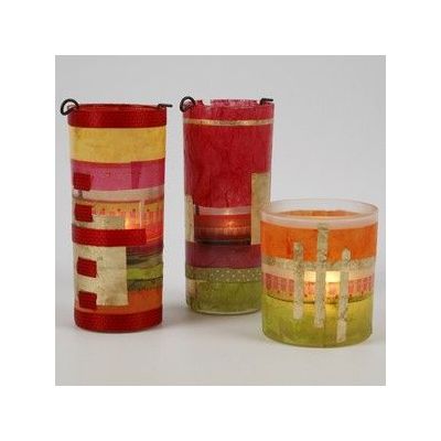 Stämningsfyllda ljusglas med guld