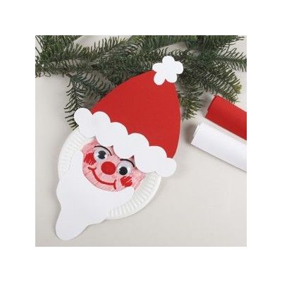 Tomte på papptallrik