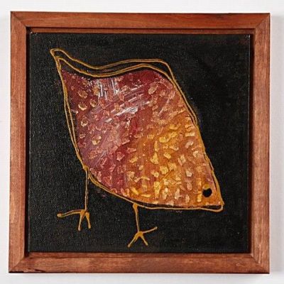 Afrikansk-inspirerad fågel