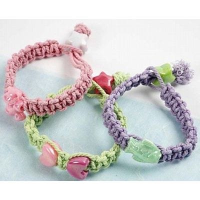 Knutna pastellarmband
