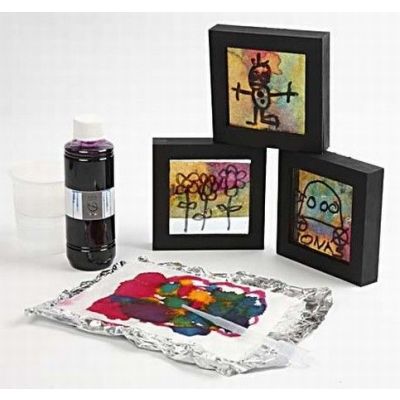 Akvarell på imiterat japanpapper