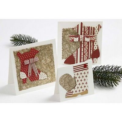 Kort med julstövlar