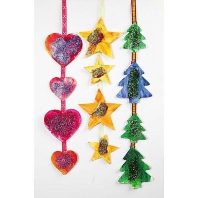 Juldekorationer till fönstret