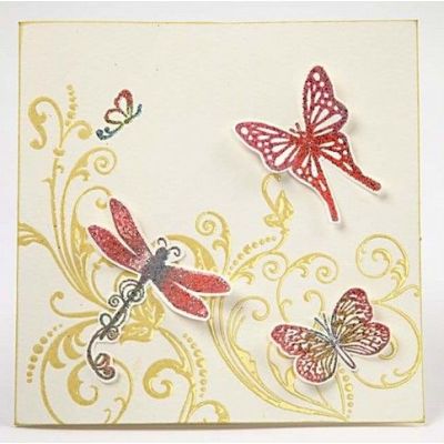 Kort med värmeembossat tryck