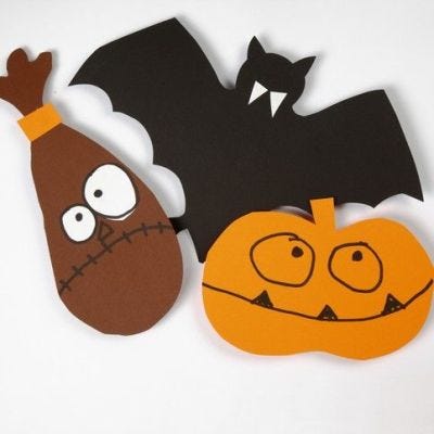 Schabloner till Halloweenmotiv