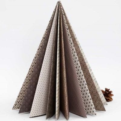 Vikt julgran i designpapper från Vivi Gade