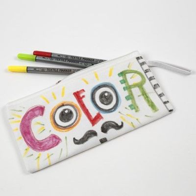 Tuschdekorerat pennfack