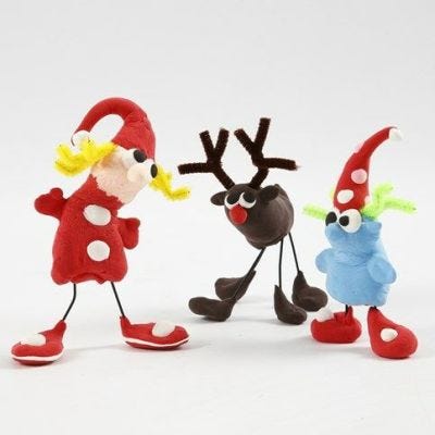 Julfigurer av Silk Clay