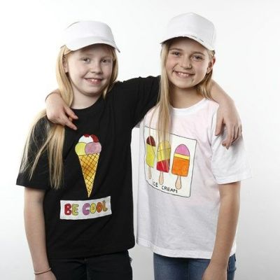 T-shirt med glassmotiv